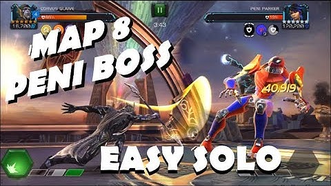 How To Solo AQ Map 8 Peni Parker Boss with Corvus | Marvel Contest of Champions