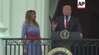 Trump Thanks Military at July Fourth Picnic