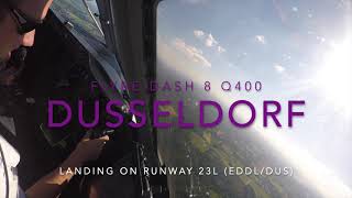 Flybe Dash 8 Q400 landing in Dusseldorf (EDDL/DUS)