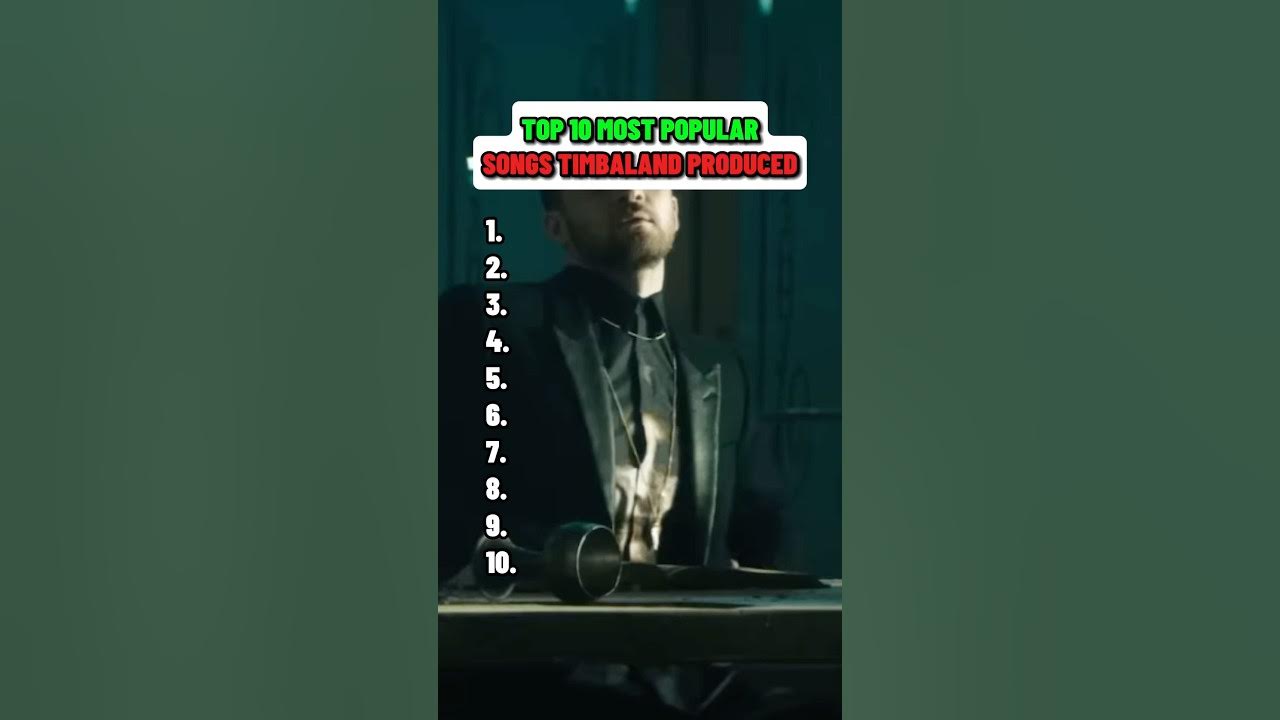 Top 10 Most Popular Songs Timbaland Produced #music #timbaland #justintimberlake #beyonce #jayz Top 10 Most Popular Songs Timbaland Produced #music #timbaland #justintimberlake #beyonce #jayz