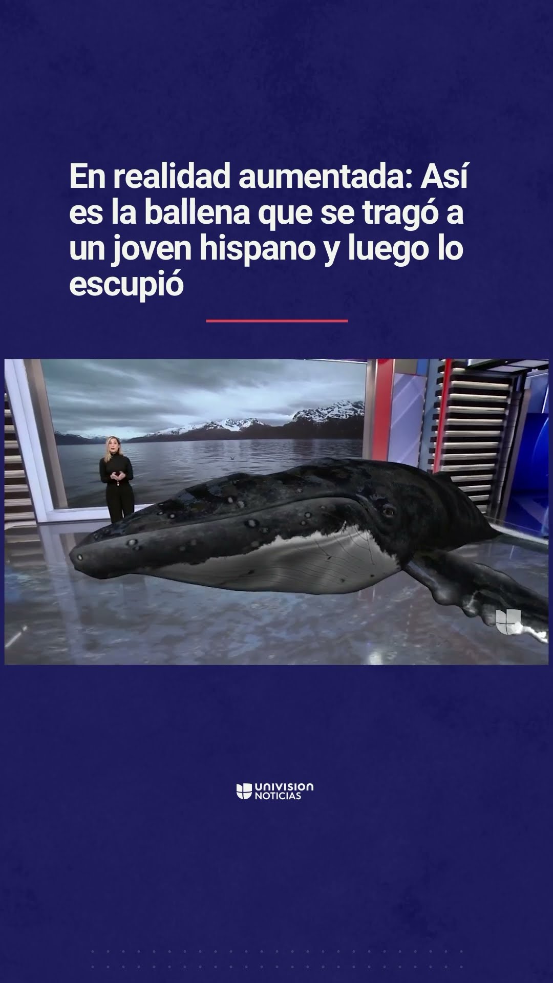 Así es la ballena que se tragó a un joven hispano y luego lo escupió