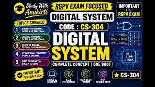 Full Number System | Digital Electronics | RGPV CS304 | Binary | Octal | Decimal | Hexadecimal #rgpvbh... Guide