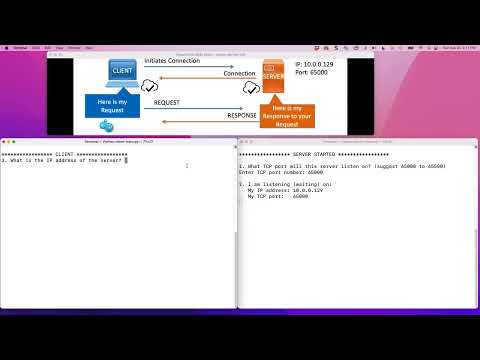 Python 1: Simple Client-Server (IP and Port Number)