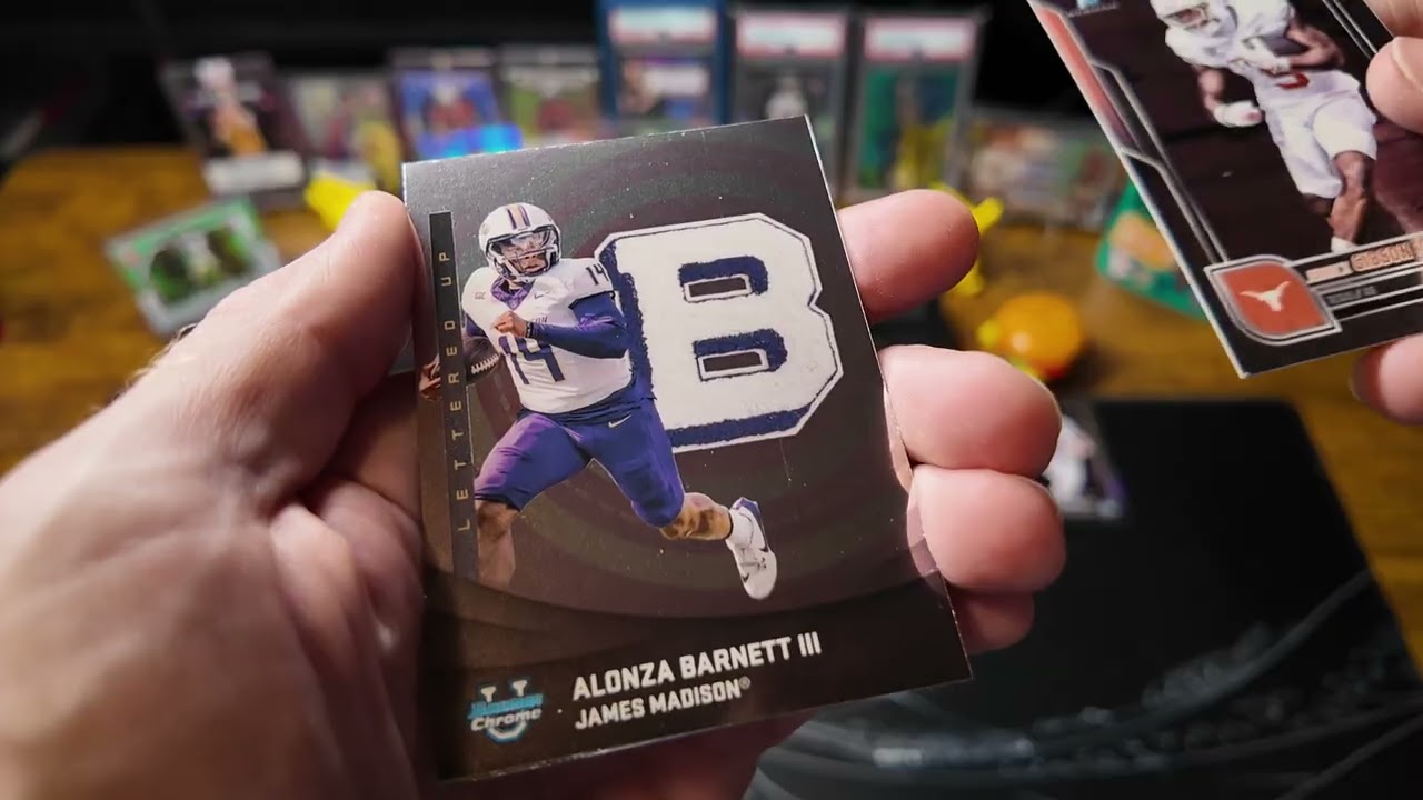 Opening up a Topps Bowman U Chrome hobby box.