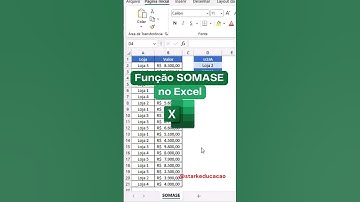 Como utilizar a Função SOMASE no Excel | #excel #shorts