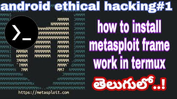 How to install metasploit in termux in telugu | android ethical hacking#1 | LokesHackz