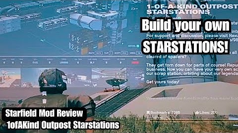 Starfield Mod Review: Build your own 1ofAKind Outpost Starstation! #starfield #starfieldmods