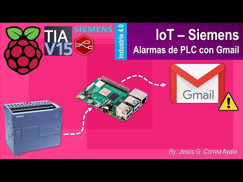 IOT Siemens, Enviar correos de alerta a GMAIL, mediante Node Red.