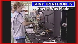 1998 SONY TRINITRON TV How was it Made  For Discussion, Television Japan Electronics