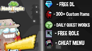 BEST NEW GROWTOPIA PRIVATE SERVER | FAST PS | FREE ROLE | 300+ CUSTOM ITEMS | CHEAT MENU | FREE DL
