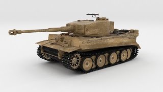 3D Model Panzer Tiger Tank Early At 3Dexport.com