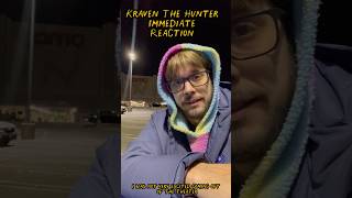 Kraven the Hunter - Immediate Reaction (2024) | AARON TAYLOR JOHNSON
