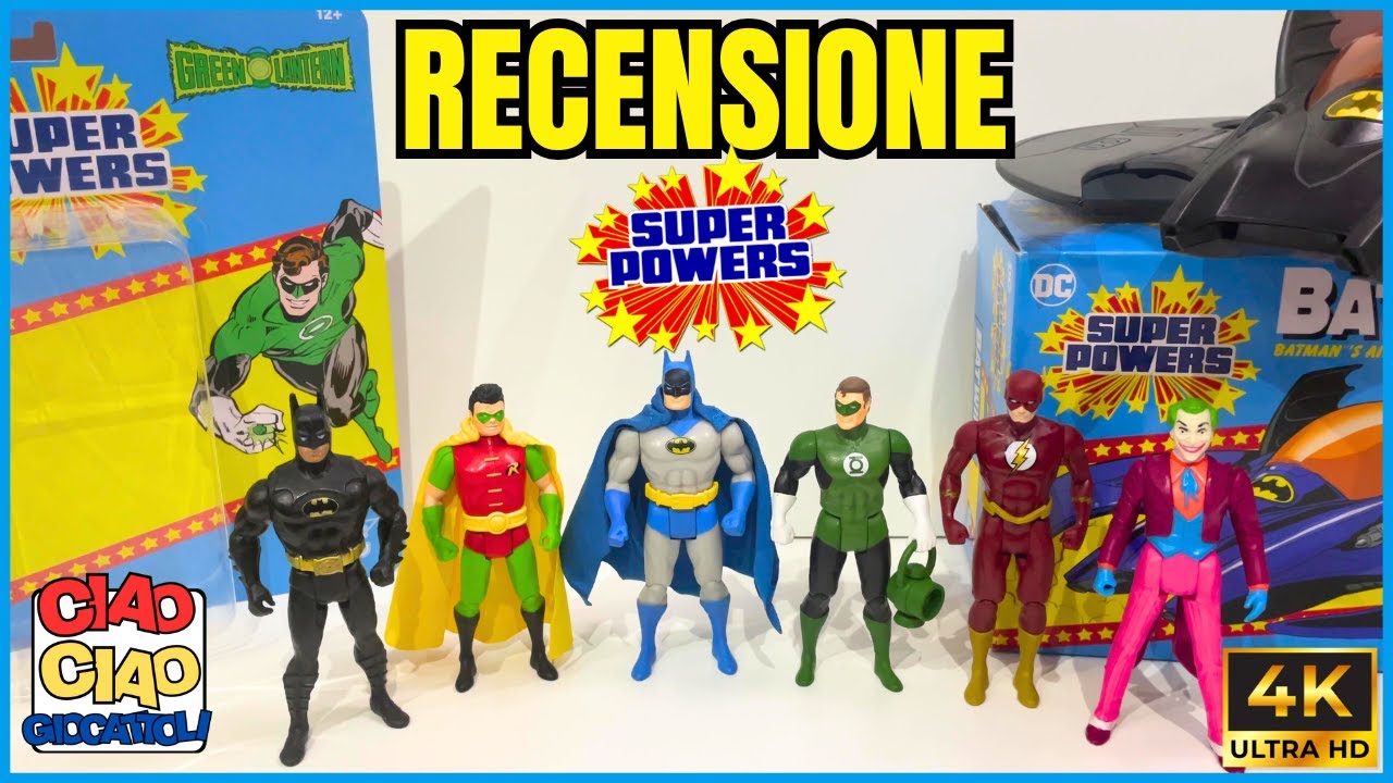 Recensione: McFarlane Super Powers Batman - Robin - Green Lantern - Flash - Batwing 4K