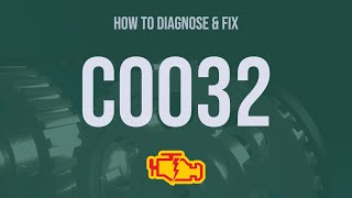 How to Diagnose and Fix C0032 Engine Code - OBD II Trouble Code Explain