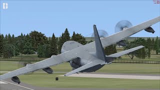 D-Day Flypast - 4 X Kc 130 Hercules And 6 X Cv-22 Osprey - Duxford - Fsx