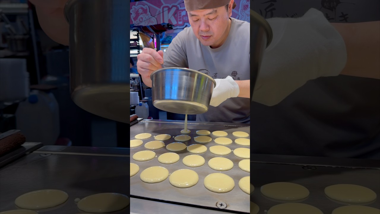 야시장 미니 팬케익 - taiwanese street food