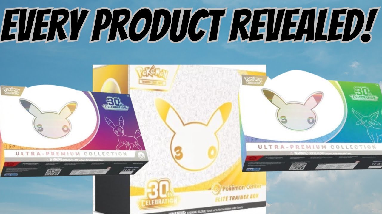 邦楽 United 30th Anniversary Complete Box Pokémon's 30th Anniversary Product Line Up Looks AMAZING!!! - YouTube