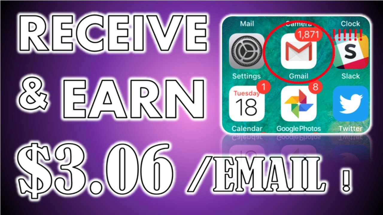 Получайте $ 3,06 за электронную почту ПРОСТО Получите эл...