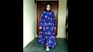 Gamis Monalisa Navy Superjumbo LD 120 LD 130 LD 140 LD 150