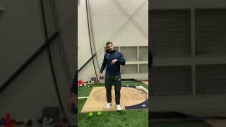 Shot put- step back throw