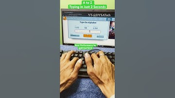 A To Z typing world record in 2 Second #trending #keyboard #typing #dysatech #worldrecord #tricks