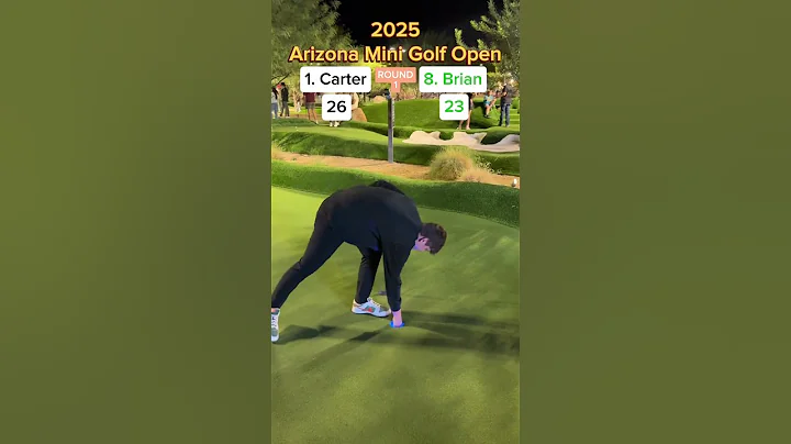 1. Carter vs 8. Brian ROUND 1 (Holes 9-10) #golf #minigolf #viral #sports #puttputt #tournament