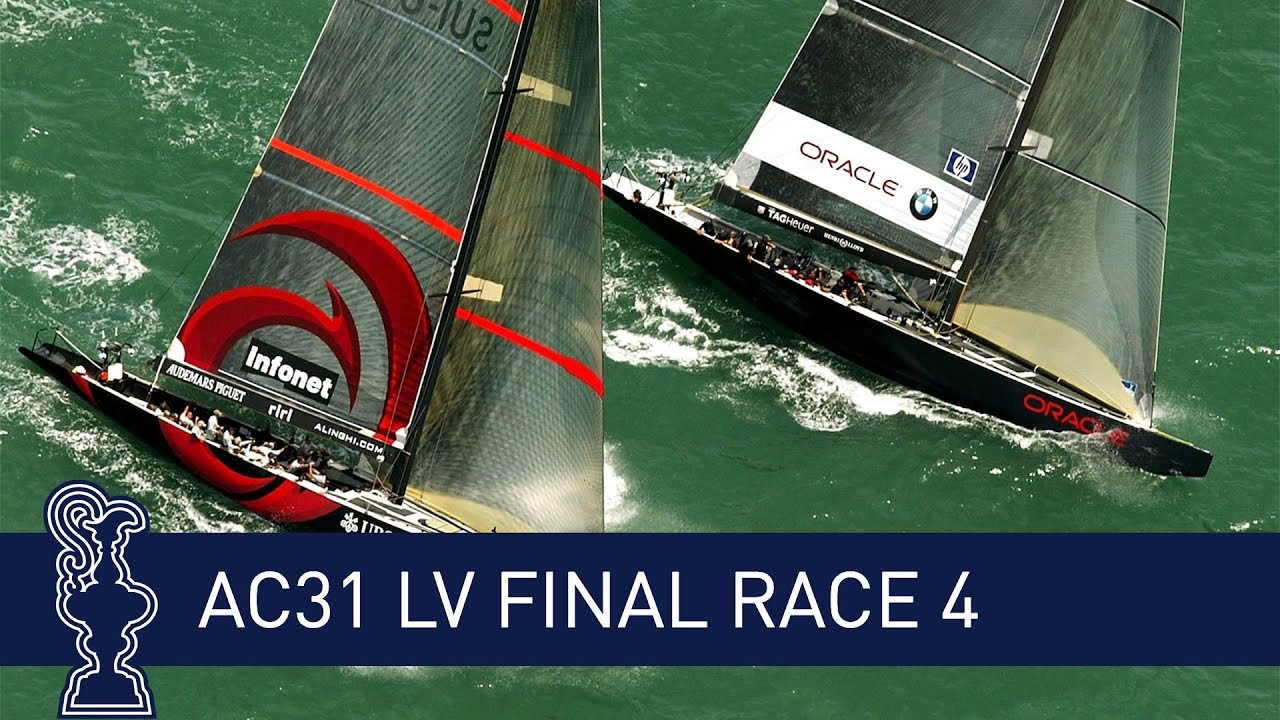 ⁣31st America's Cup LV Finals SUI vs. USA Race 4