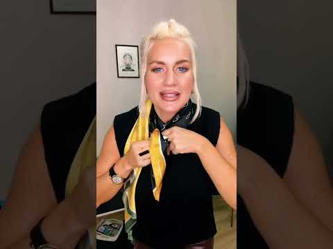 Как стильно завязать