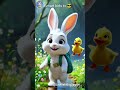 Brave rabbit 🐰 aur baby 🦆 duck ki kahani #kidsvideos #bachonkikahani #cartoon #viral #moralstories