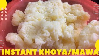 Instant Mawa Recipe | मिल्क पाउडर से बनाए खोया | How to make Khoya in 5 minutes | cookwithzaki