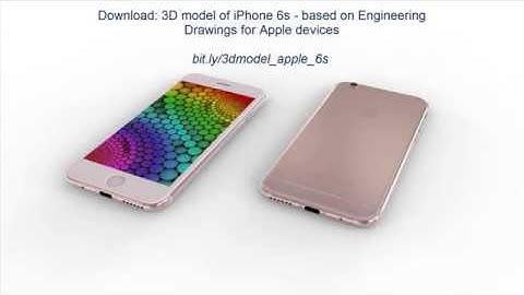 Download: 3D model of iPhone 6s   based on Engineering Drawings for Apple devices