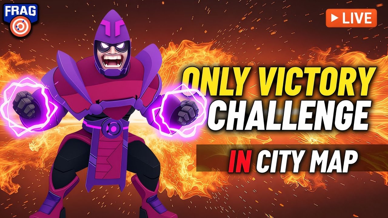 FRAG LIVE 🔴 Only VICTORY Chalange In City Map 🔥