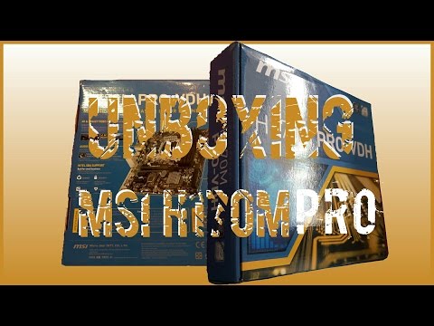Распаковка MSI H170M PRO-VDH (Unboxing motherboard)