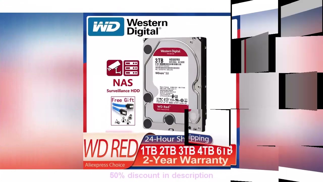 Latest Products You Must Know! Western Digital WD Red 1TB 2TB 3TB 4TB 6TB NAS 3.5" Internal Hard