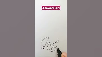 Asawari Giri Name Signature Request done