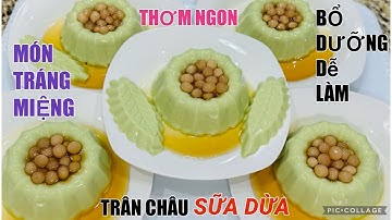 MÓN TRÁNG MIỆNG từ nước cốt dừa sữa tươi béo thơm ngon đẹp mắt cho buổi tiệc & ngày Tết rất đẹp mắt