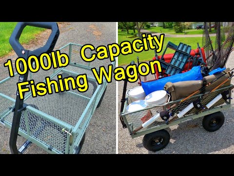 Turning our Groundwork Utility Cart into a How To DIY Fishing Wagon 