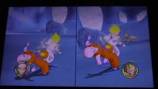 dragon ball z raging blast 2 me vs Lacey team bardock vs team gotenks