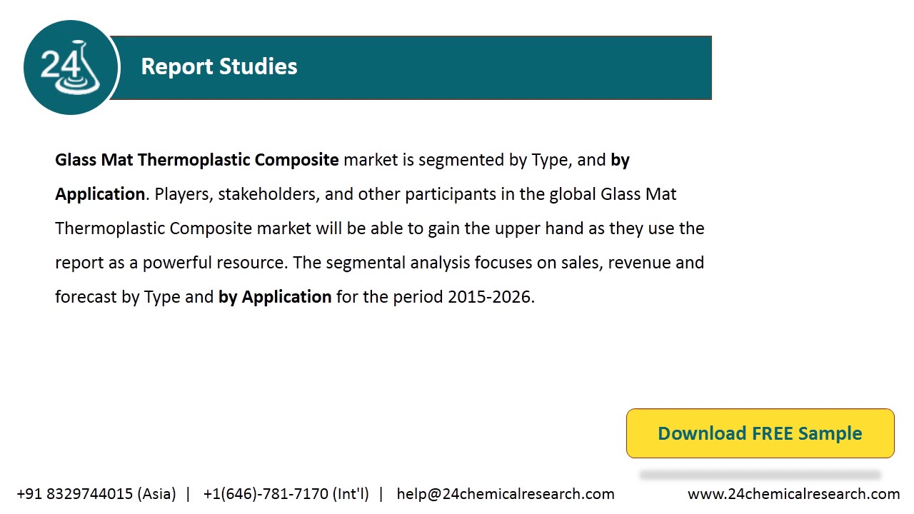 Glass Mat Thermoplastic Composite Market Insights, Forecast to 2026