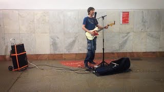 Video thumbnail of "The Russian Kurt Cobain - Heart-Shaped Box Nirvana cover in Moscow metro"