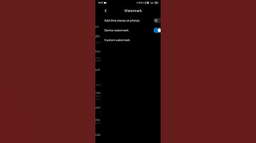 How to turn off watermark on Xiaomi/Redmi devices.