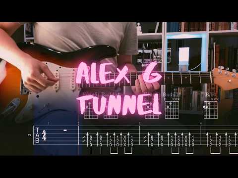 Alex G - Tunnel Guitar Tutorial (Tabs)