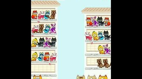 Cat Sort Color Puzzle Level 51 - 60┃Complete Level┃Sorting Games
