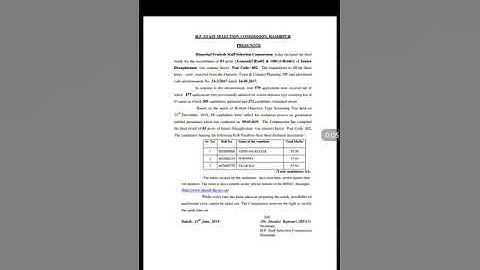 HPSSC DECLARED FINAL RESULT OF POST CODE 602-check your name