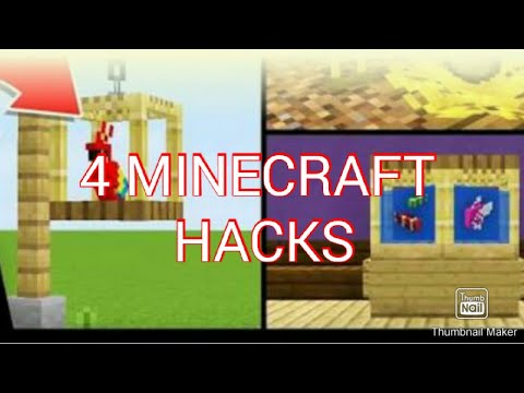 4 MINECRAFT HACKS THAT WILL BLOW YOUR MIND - YouTube