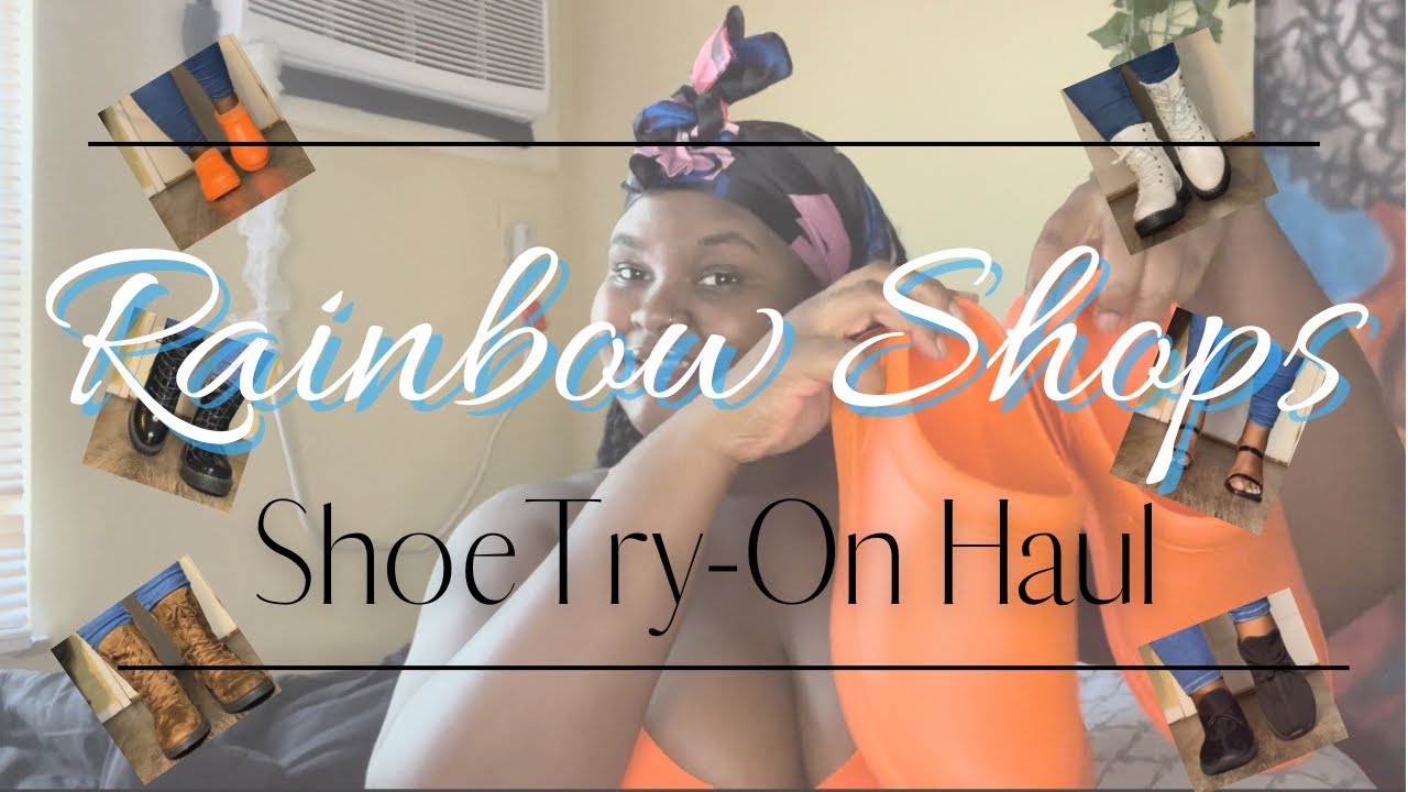 Girls With BIG Feet? I Got Us Covered! Rainbow Shops Shoe Try On Haul