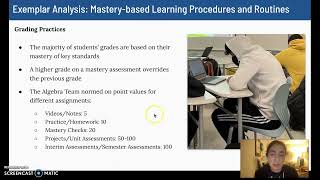 Mastery-Based Learning Algebra 1