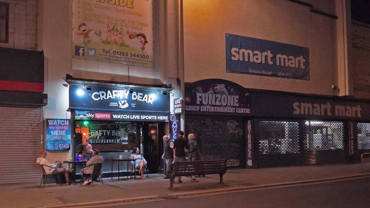 Blackpool South Shore Area by Night