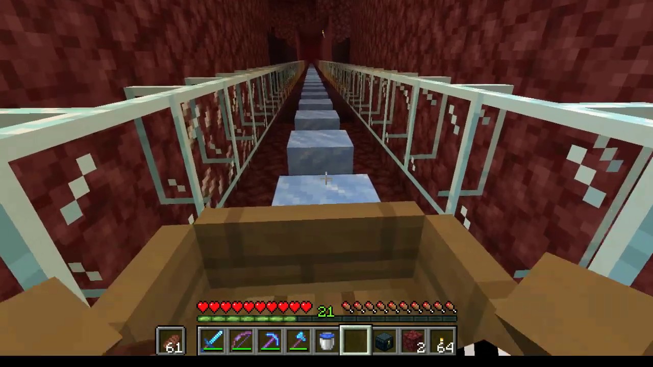 easy nether ice boat road - minecraft 1.14+ pc java - youtube