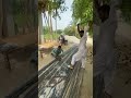 60 Grit Steel Cutting | Lantern Sleeper Steel Fixing Work | Construction Work Pakistan